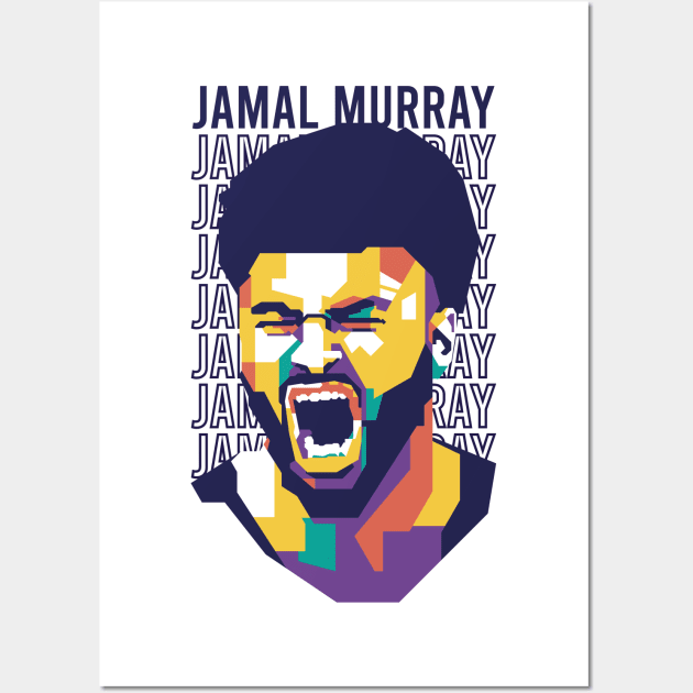 Jamal Murray WPAP Art Style Wall Art by pentaShop